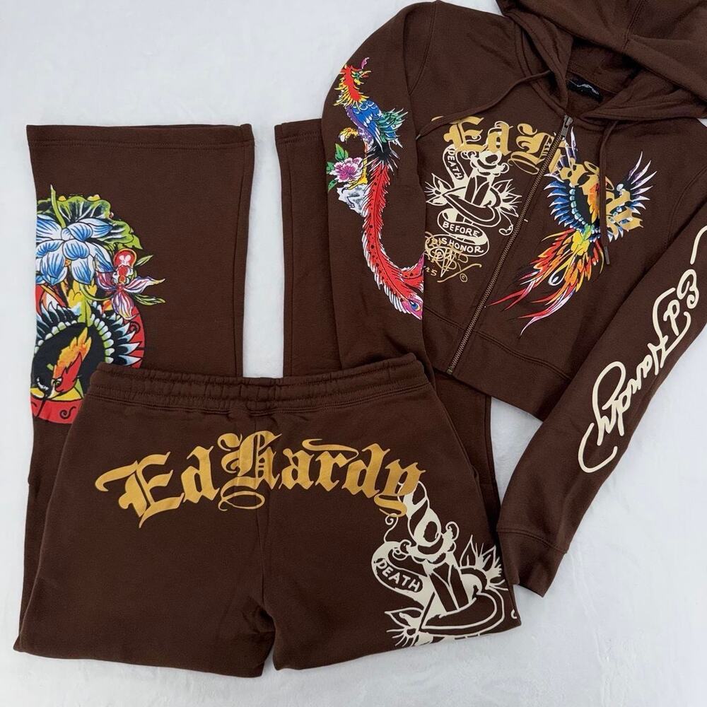 Ed Hardy Tracksuit (Size XL)